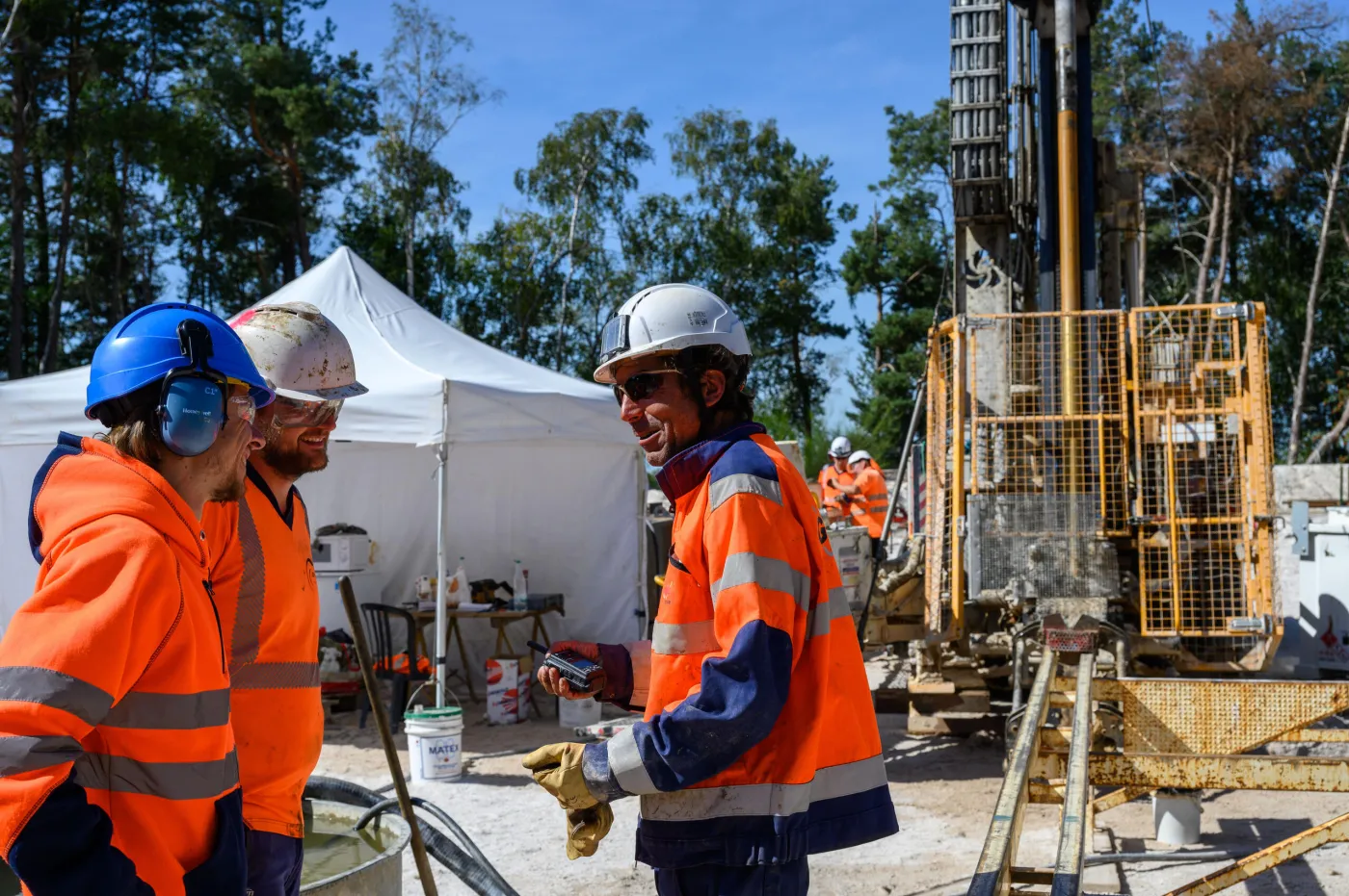 Campagne de sondages de Lithium menés à la carrière de Beauvoir, en 2022